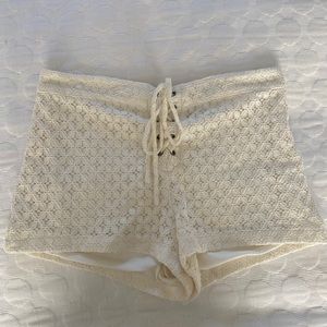 Lace Tie-Up Shorts